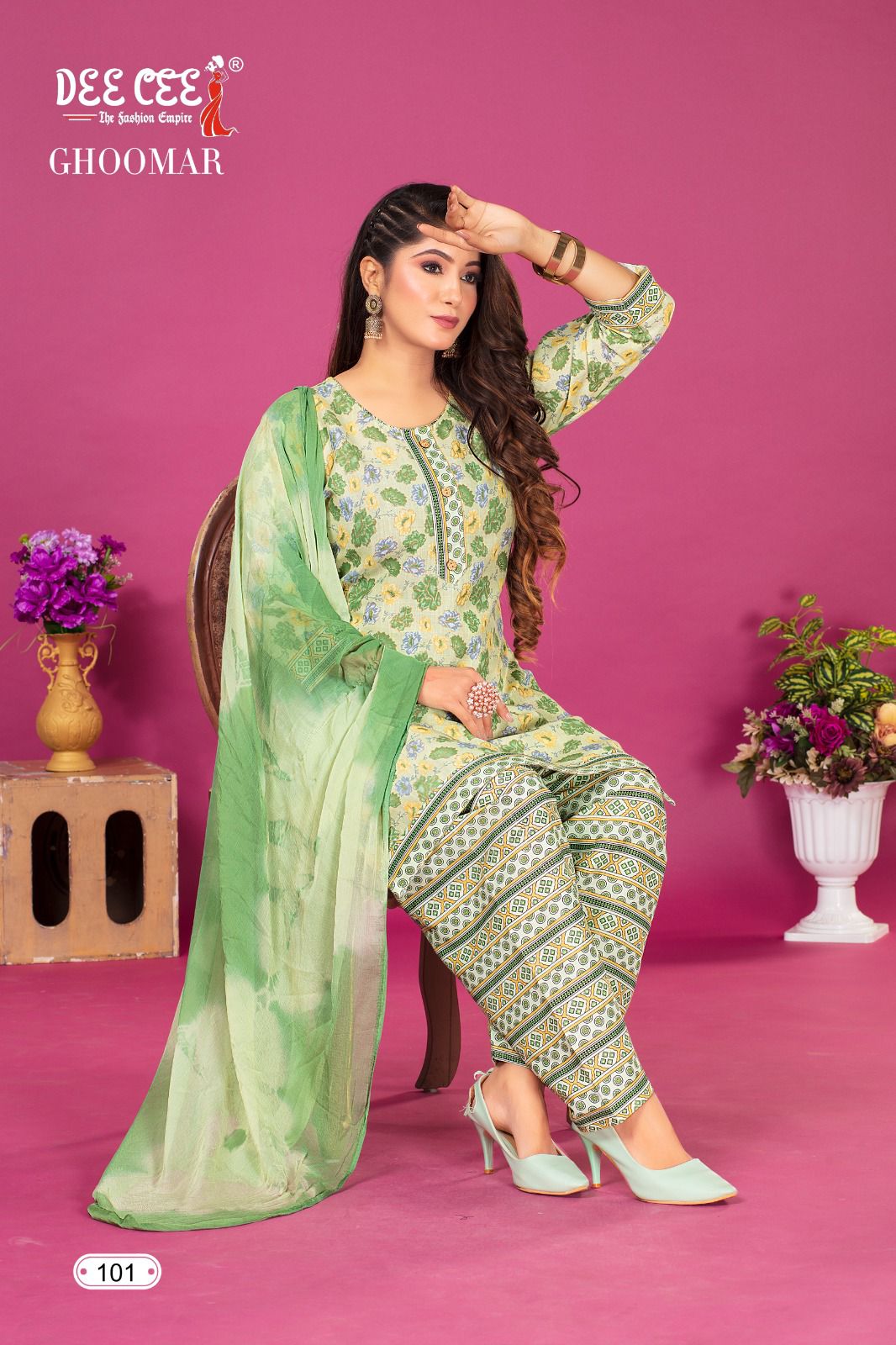 Ghoomar Vol 1 By Deecee Designer Printed Kurti Bottom With Dupatta Wholesale Market In Surat 
